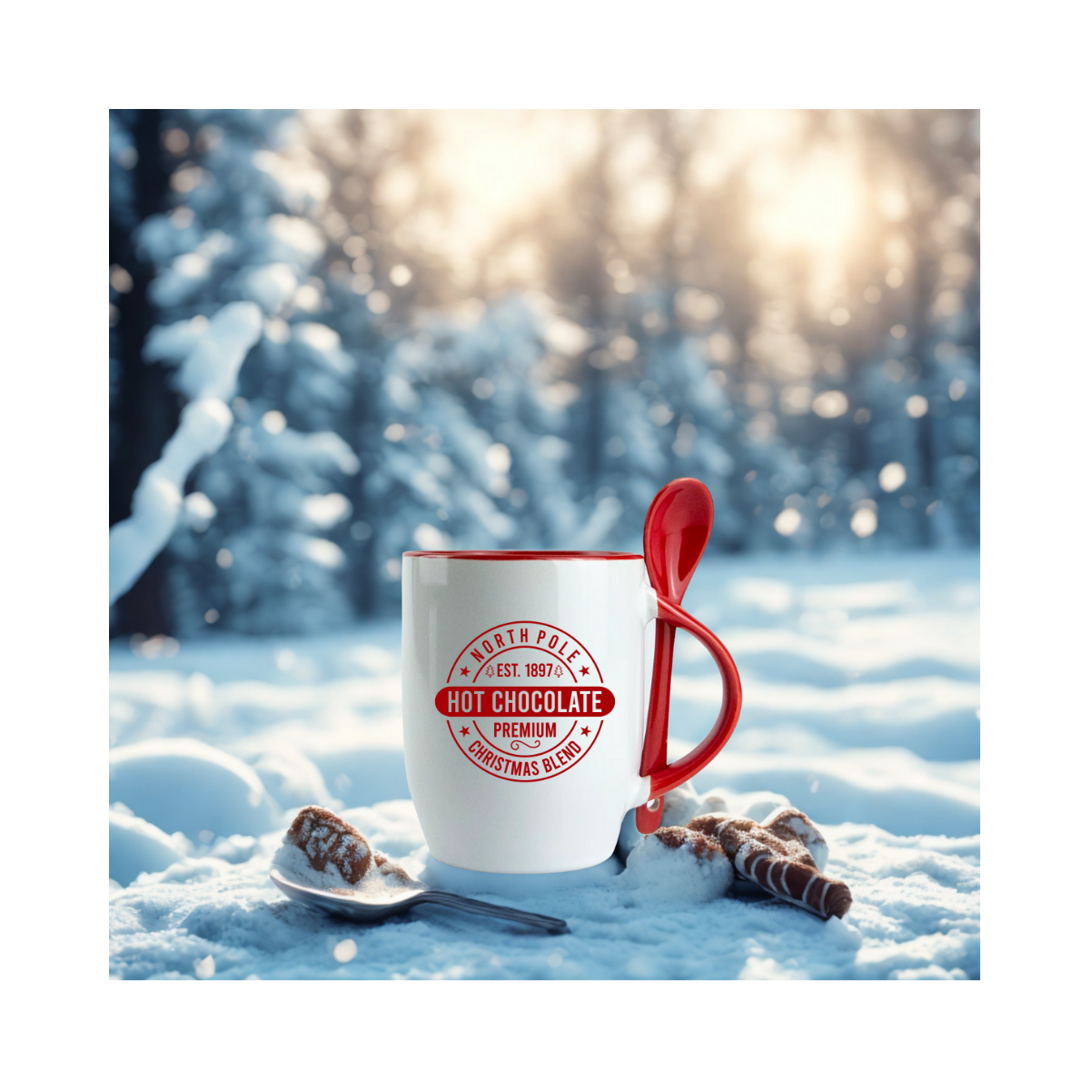 North Pole Hot Chocolate Mug – Premium Christmas Blend ☕❄️