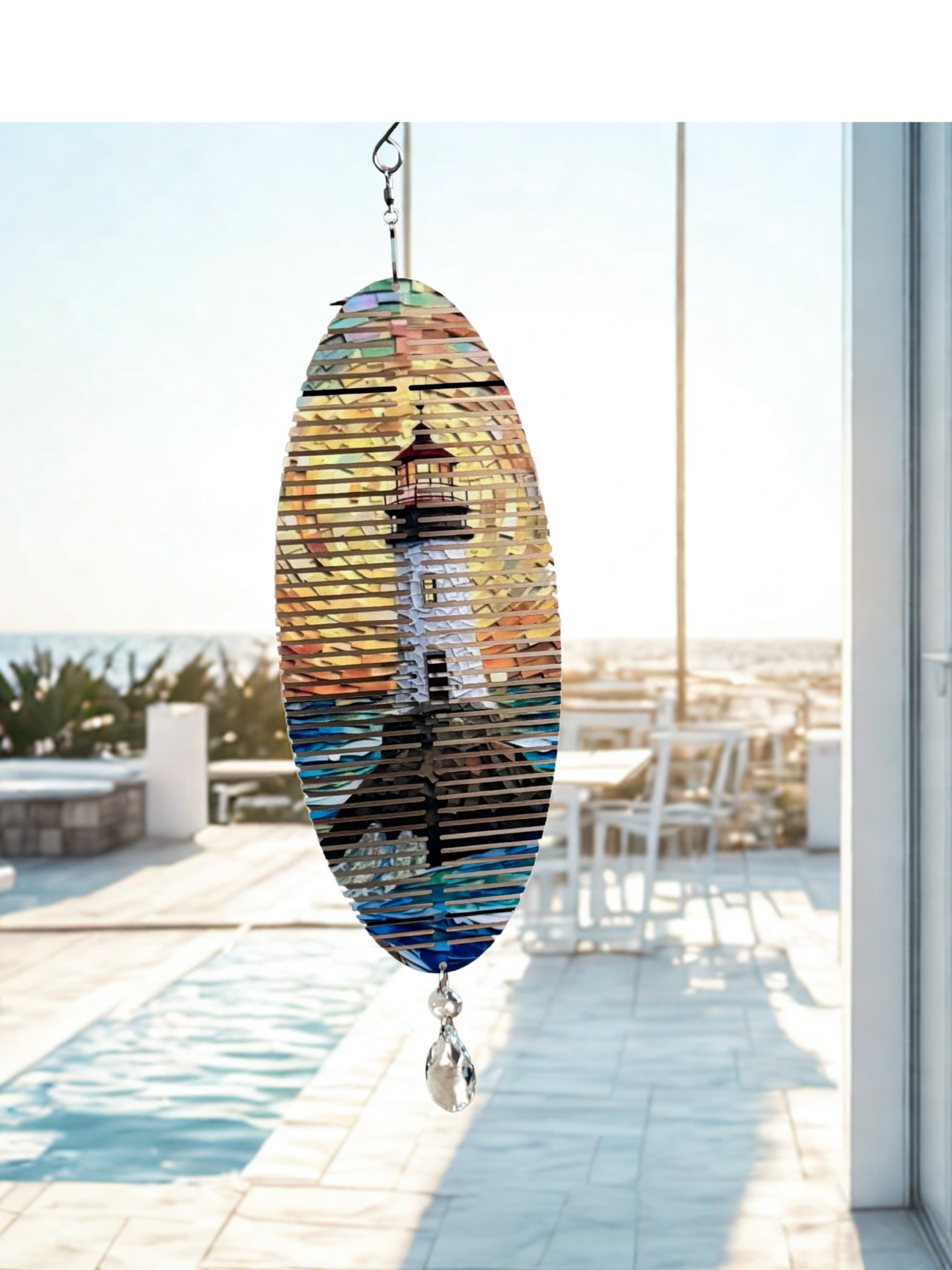 Spiral Lighthouse Wind Spinner