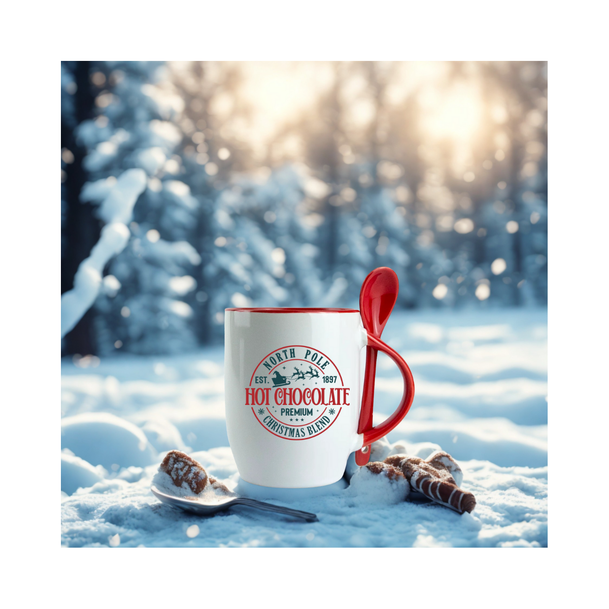 North Pole Hot Chocolate Mug – Premium Christmas Blend ☕❄️