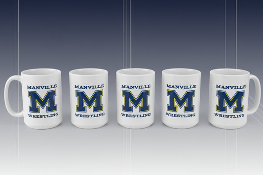 Custom Order Spotlight: Manville Wrestling Ceramic Mugs