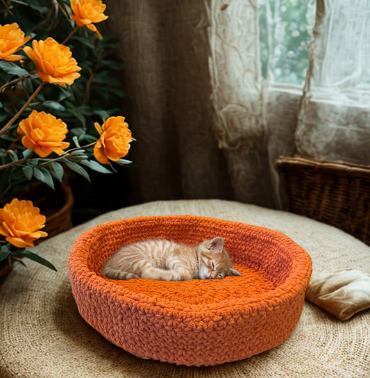 Crocheted Pet Bed Mik115